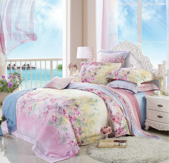 Комплект постельного белья «Tencel» (арт. TT6-509, евро, тенсел, 2 наволочки 50х70 и 2 наволочки 70х70)