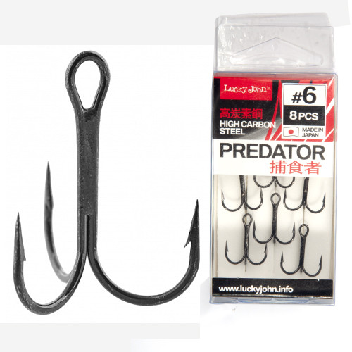 Крючки-тройники «Predator» (размер крючка 004, 8 шт)