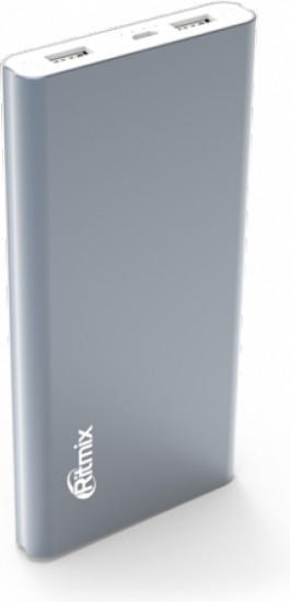 Аккумулятор внешний Ritmix RPB-12077P 12000 mAh (серый)