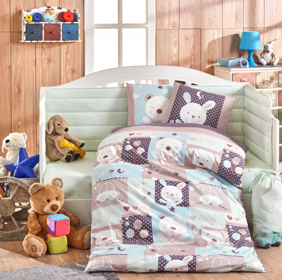 Комплект постельного белья с одеялом «Snoopy» (минт, поплин)
