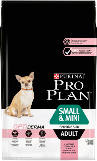 Корм для собак с чувствительной кожей Optiderma, с лососем и рисом (7 кг)