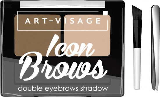 Тени для бровей двойные «Icon brow», оттенок 421