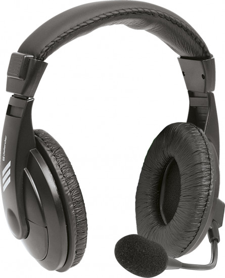 Наушники-гарнитура проводные Defender Gryphon 750 (черный)