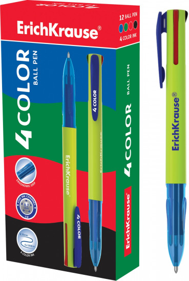 Ручка шариковая автоматическая «4 Color» (4-х цветная)