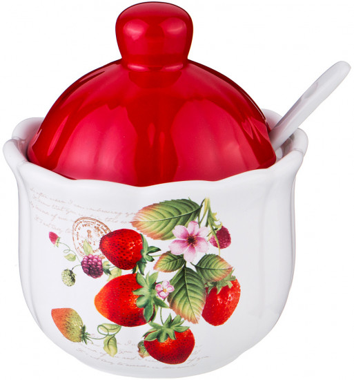Сахарница с ложкой