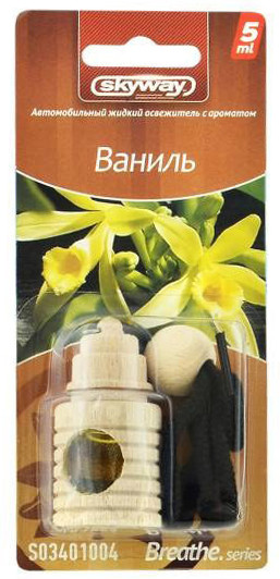 Ароматизатор подвесной бутылочка в дереве «Ваниль»