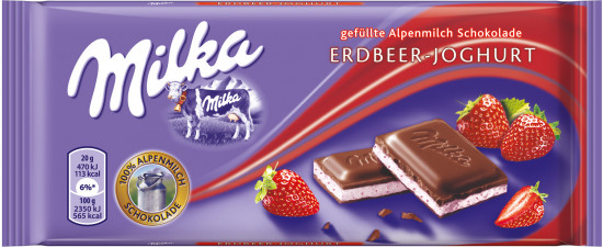 Шоколад Milka «Erdbeer-yoghurt»
