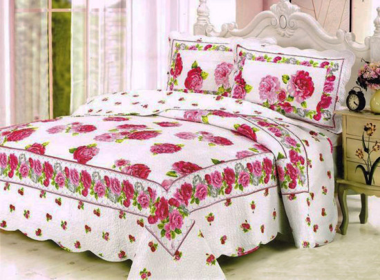 Покрывало «Patchwork» (евро, хлопок, 230×250, 2 наволочки 50×70)
