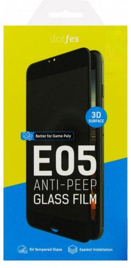Стекло защитное 3D Dotfes E05 Anti-Peep для iPhone X