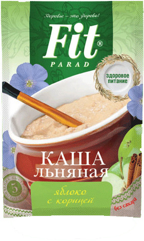 Каша льняная быстрого приготовления «Яблоко с корицей»