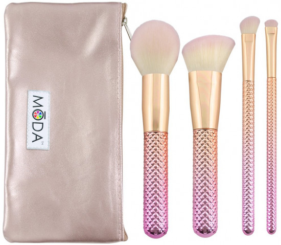 Набор кистей для макияжа в чехле «Rose Complete Kit»