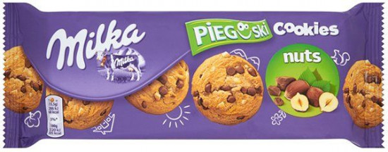 Печенье Milka «Pieguski chocolate hazelnuts cookies»