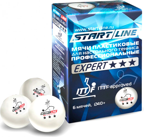 Мячи для настольного тенниса «Expert» (6 шт.)