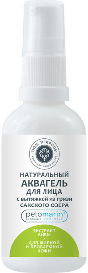 Аквагель для лица с вытяжкой из грязи Сакского озера и экстрактом айвы