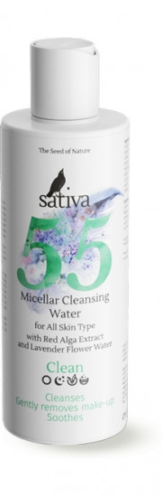 Мицеллярная вода для очищения лица и снятия макияжа №55