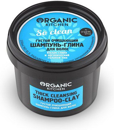 Шампунь-глина для волос густой очищающий «So clean»