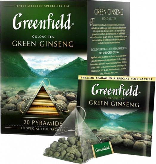 Чай в пирамидках «Green ginseng»