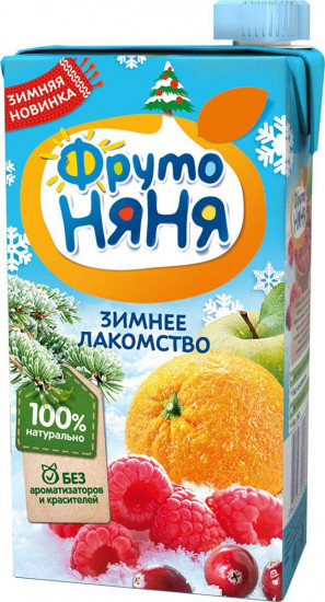Нектар из яблок, апельсинов, клюквы и малины