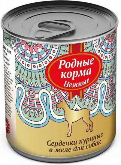 Консервы для собак «Сердечки куриные в желе»