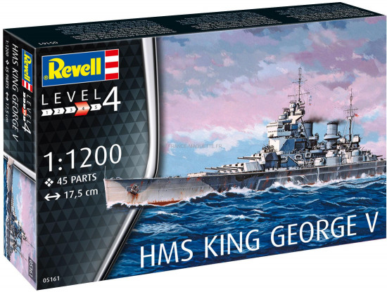Модель сборная «Набор Линкор HMS King George V»