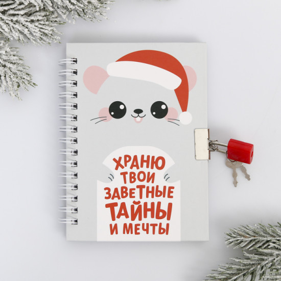 Блокнот с замочком «Новые секретики»