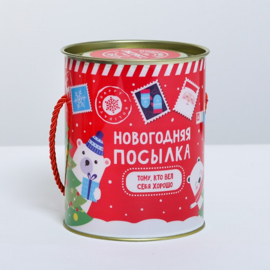 Тубус подарочный «Новогодняя посылка»