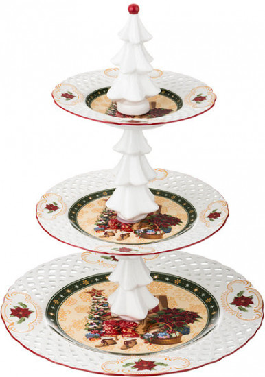 Фруктовница 3-х ярусная «Christmas Collection»