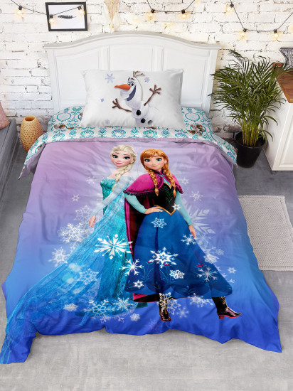 Комплект постельного белья детский «Frozen» (1,5-спальный, поплин, 1 наволочка 70×70)