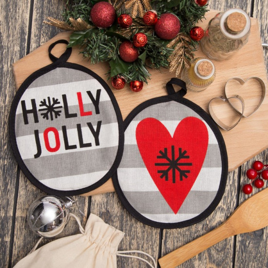 Набор кухонных прихваток «Holly Jolly»