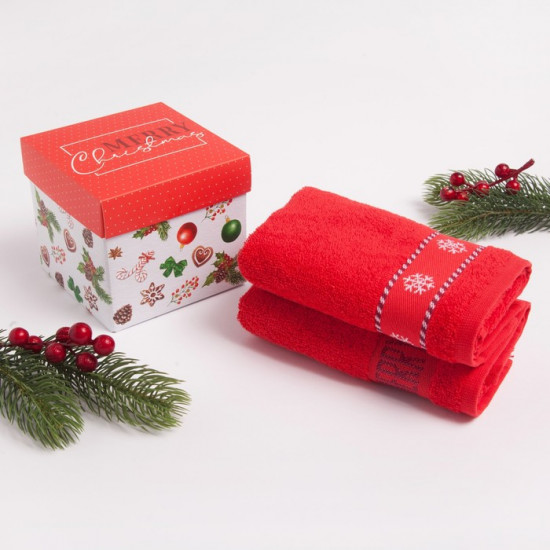 Набор махровых полотенец «Merry Christmas»