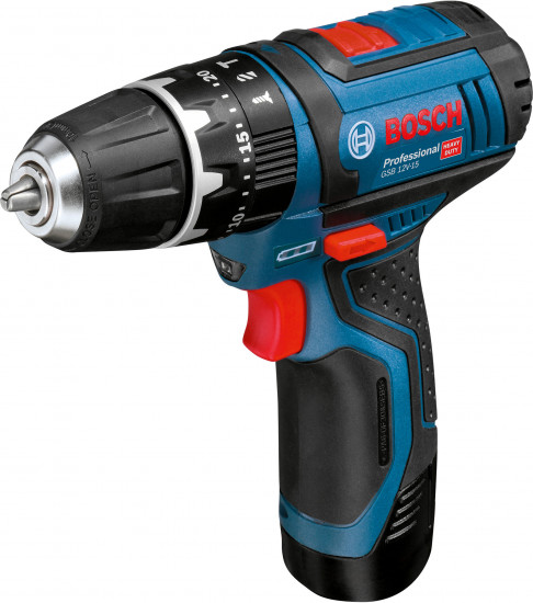 Гайковерт аккумуляторный ударный Bosch GSB 12V-15 с аккумуляторами