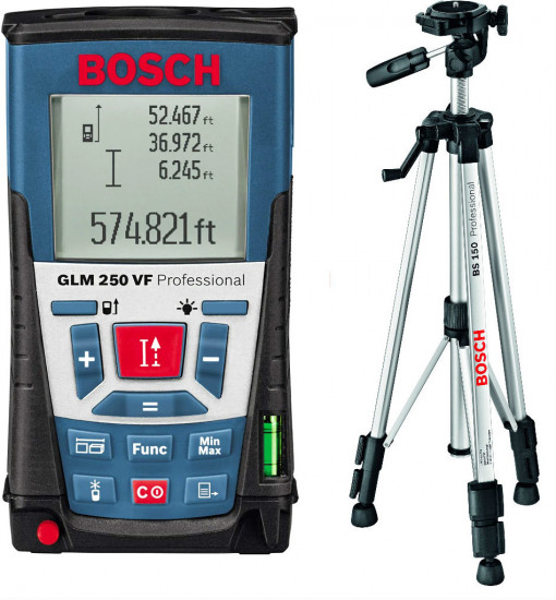 Дальномер лазерный Bosch GLM 250 VF со штативом BT 150