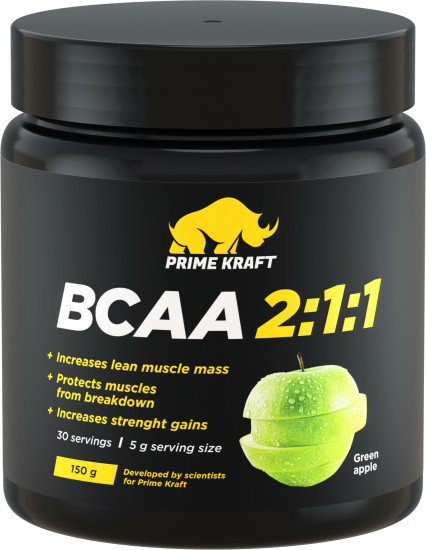 Комплекс аминокислот BCAA 2:1:1 со вкусом зеленого яблока