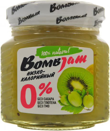 Джем низкокалорийный со вкусом киви и крыжовника