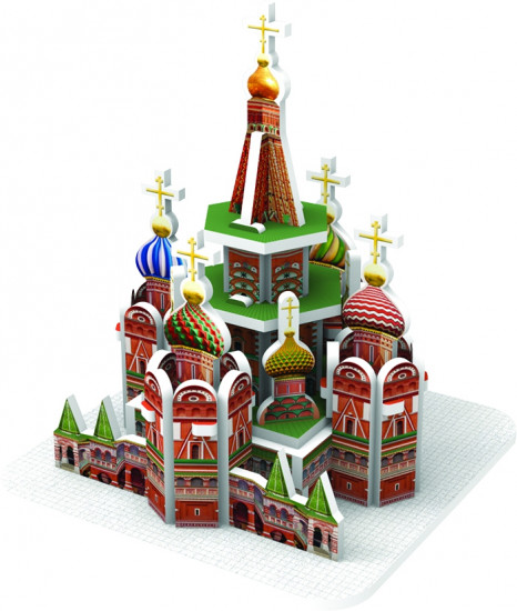 Пазл 3D «Собор Василия Блаженного. Москва»