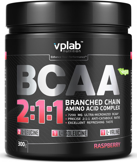 Комплекс аминокислот BCAA 2:1:1 со вкусом малины