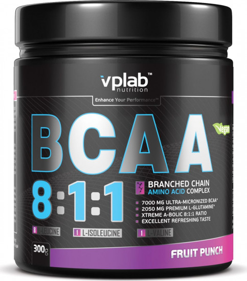 Комплекс аминокислот BCAA 8:1:1 со вкусом фруктового пунша