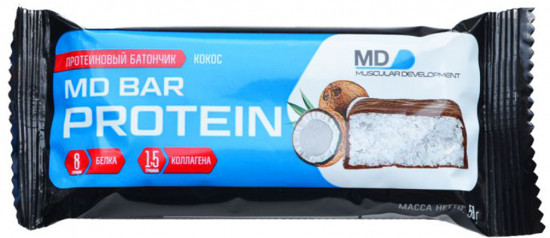Батончик протеиновый со вкусом кокоса