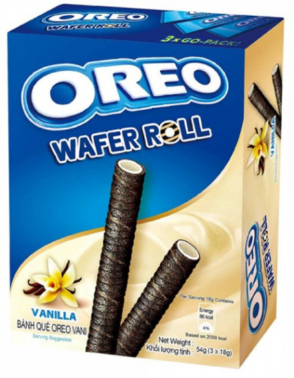 Трубочки вафельные Oreo со вкусом ванили