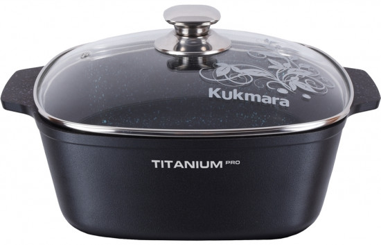 Кастрюля со стеклянной крышкой «Titanium pro»