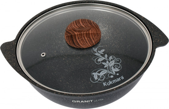 Казан для плова с крышкой «Granit Ultra»