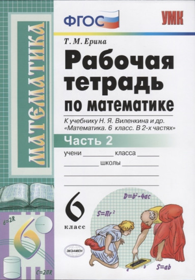Математика. 6 класс. Рабочая тетрадь. Часть 2