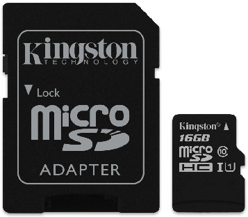 Карта памяти microSD Kingston SDCS2/16GB