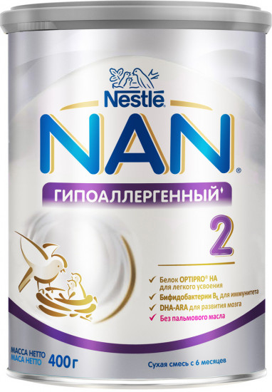 Смесь сухая гипоаллергенная NAN №2