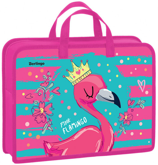 Папка с ручками «Flamingo style»