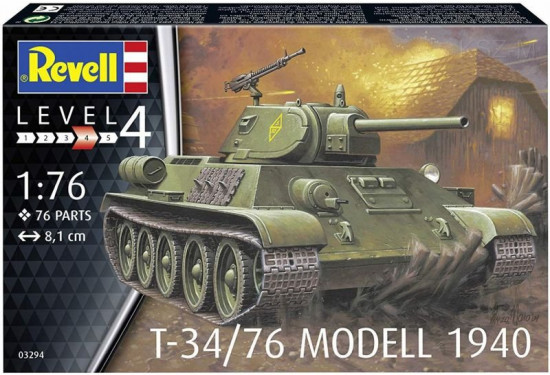 Модель сборная «Советский танк T-34/76 1940»