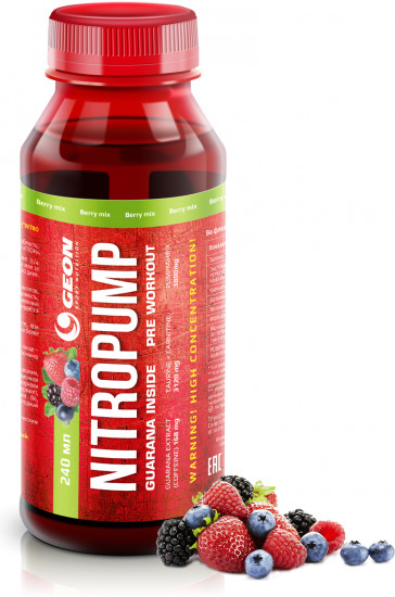 Комплекс предтренировочный «Nitropump» со вкусом ягодный микс