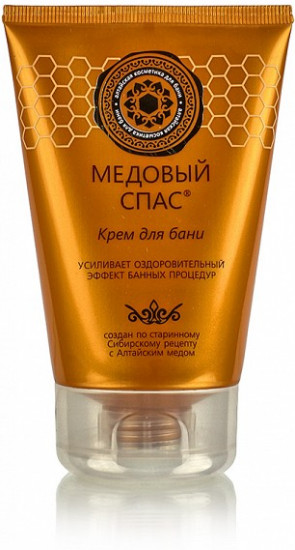 Крем для бани с медом и барсучьим жиром «Медовый спас»