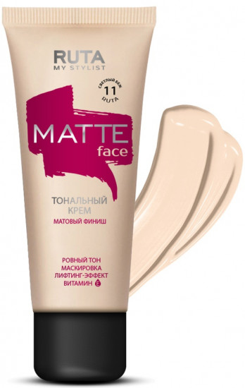 Крем тональный «Matte Face», оттенок 11 светлый беж