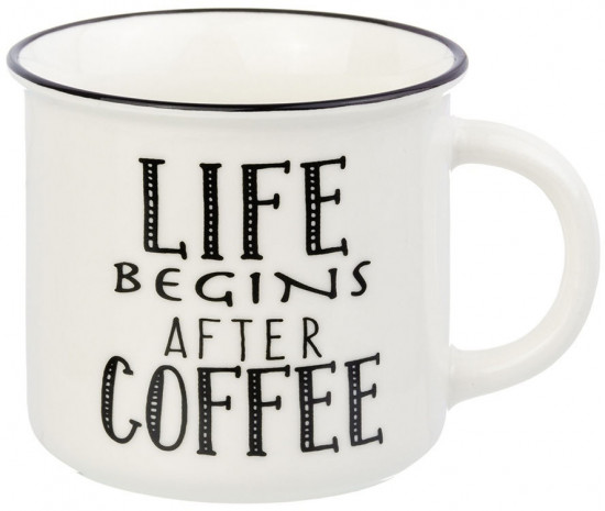 Кружка «Life begins after coffee»